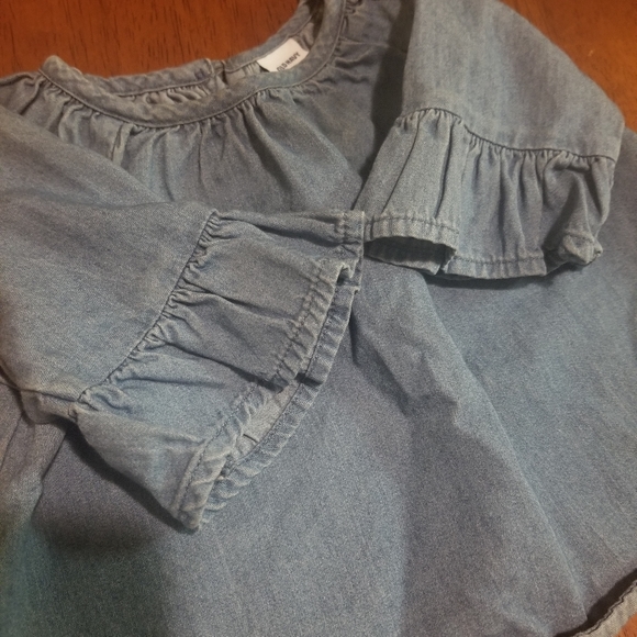 Chambray top & Floral leggings - Picture 4 of 8